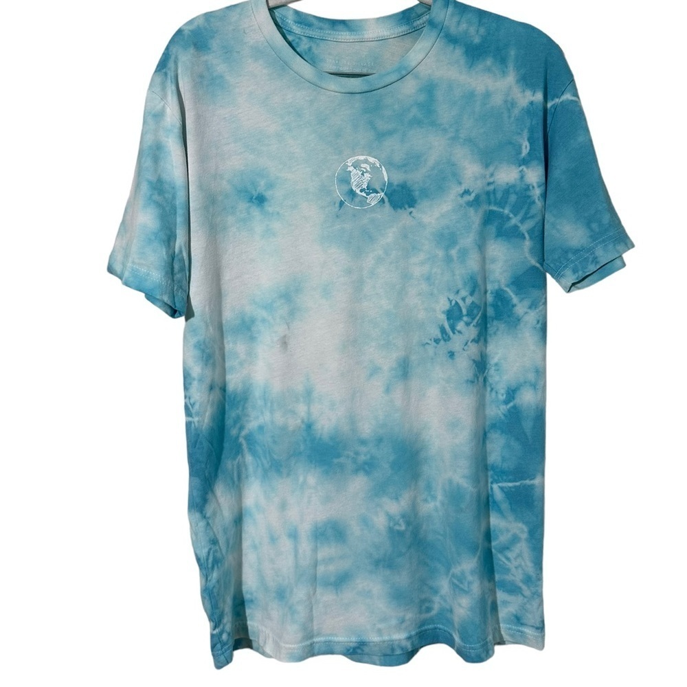 Starlite Village earth eco-friendly tie dye graphic tee m